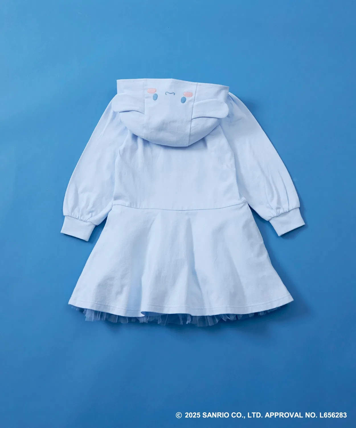 Детское платье для девочек с капюшоном, с принтом Cinnamoroll KP, Sax Blue — фото 3