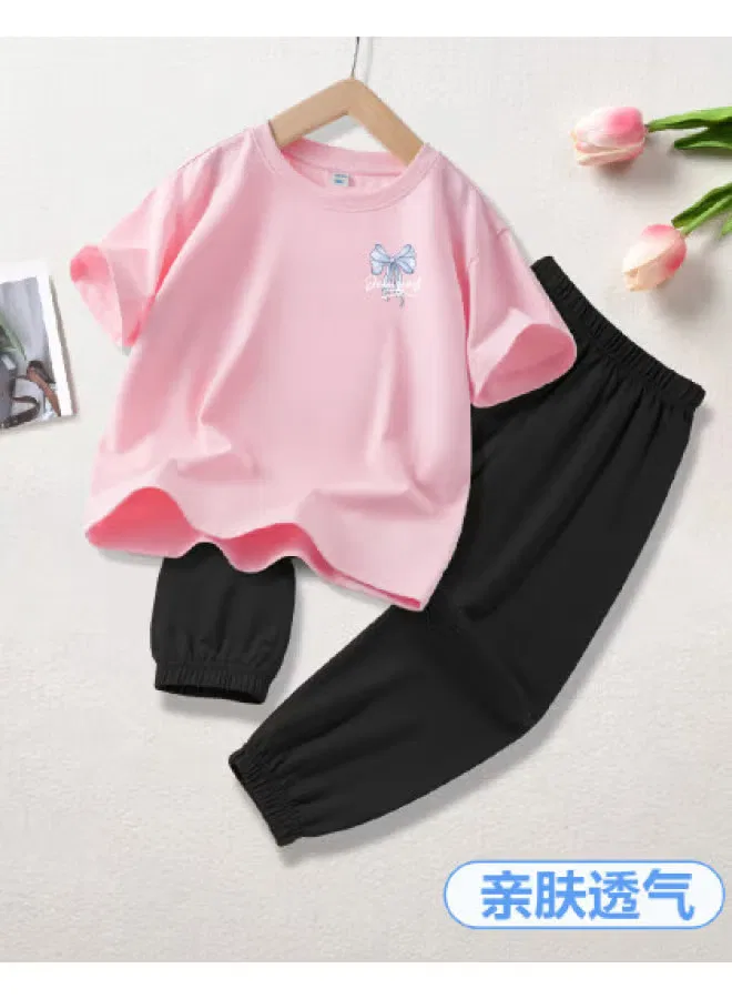 Комплект детский с коротким рукавом, розовый, Jeanswest