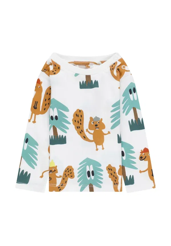 Топ с длинным рукавом с принтом Long sleeved top Stella Mccartney Kids, белый