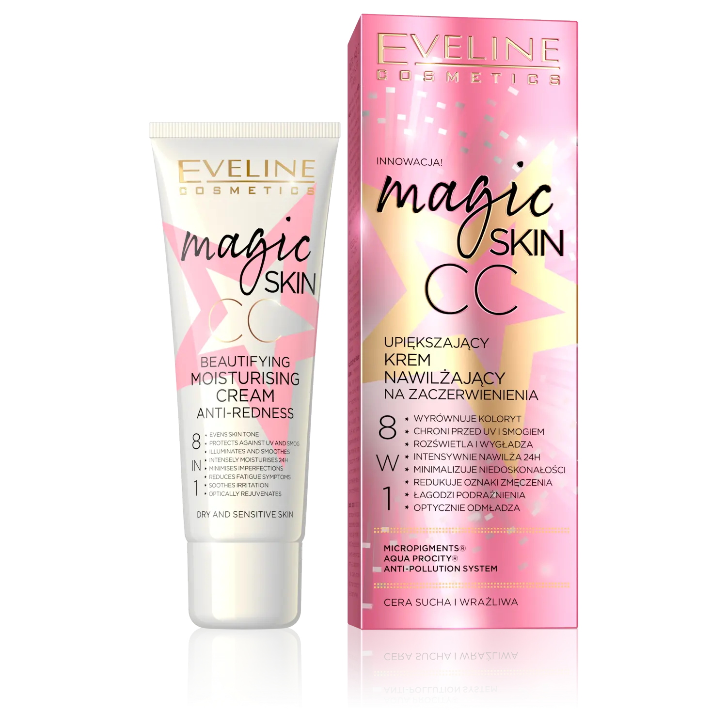Маска для лица Eveline Cosmetics — Magic Skin CC против покраснений, 50 мл — фото 4