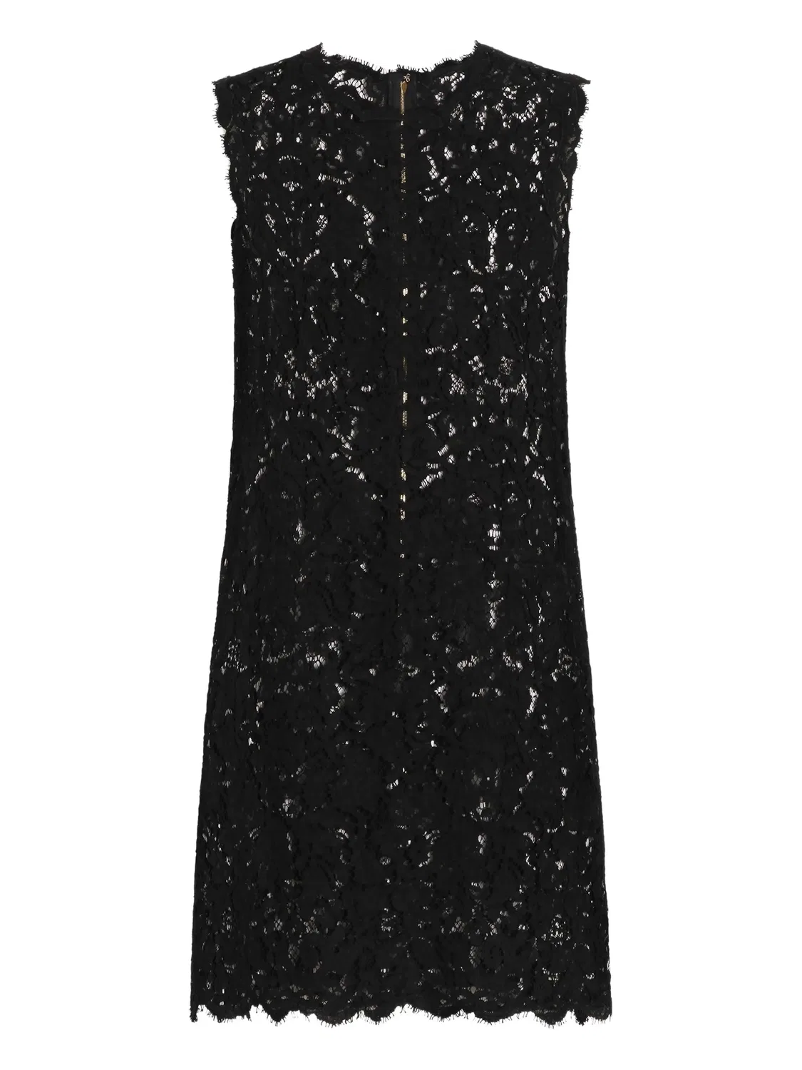 Мини-платье с кружевом, черное Dolce & Gabbana, черный