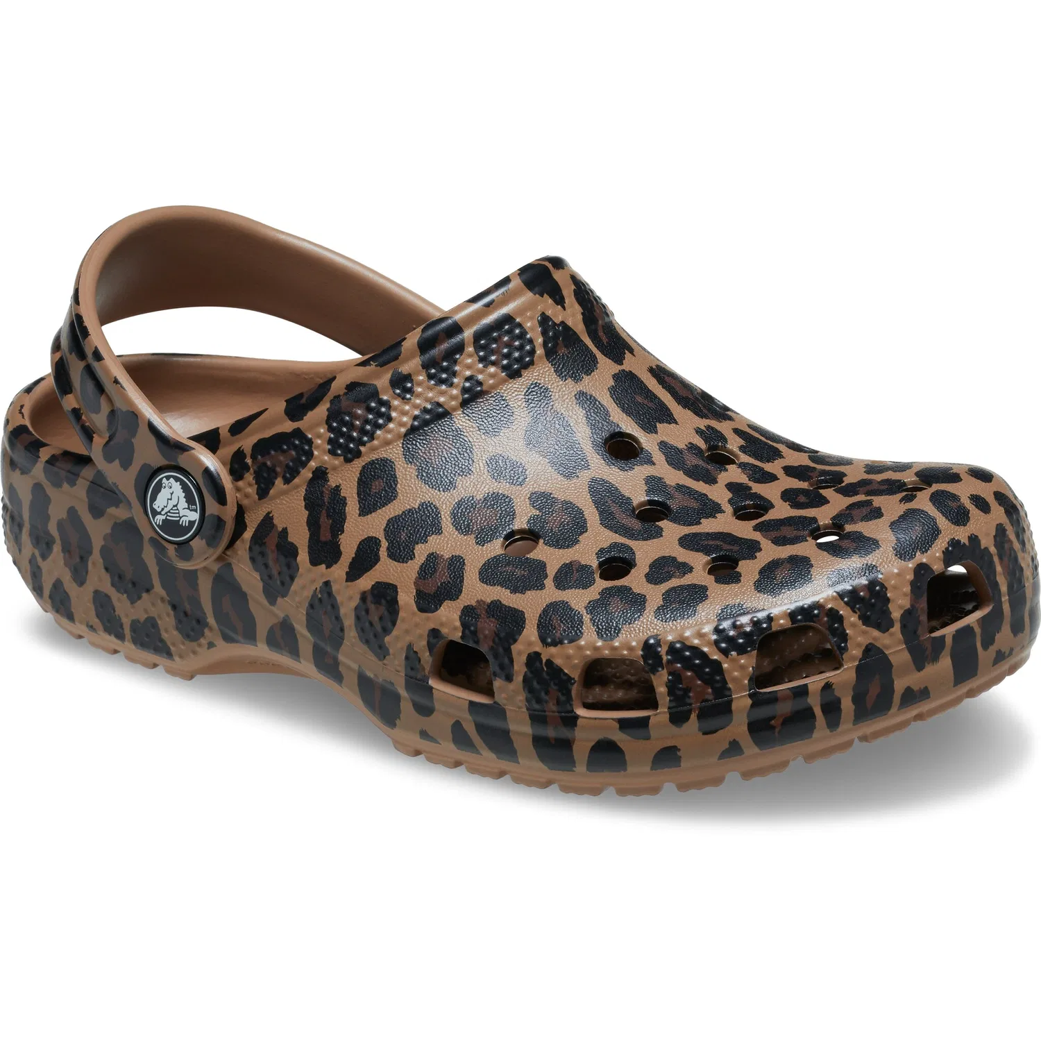 Детские сабо-клоги с леопардовым принтом Crocs, Brown Leopard