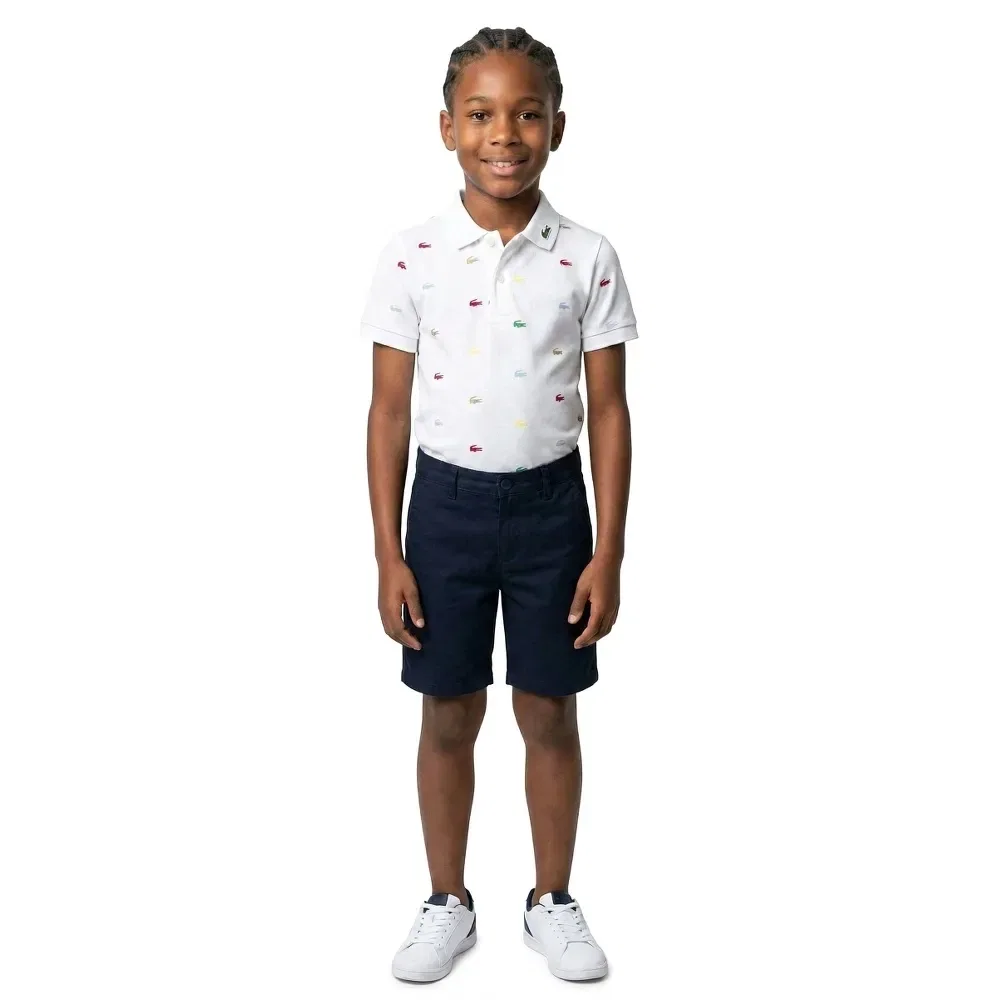 Боди с коротким рукавом Lacoste Kids, белый — фото 3