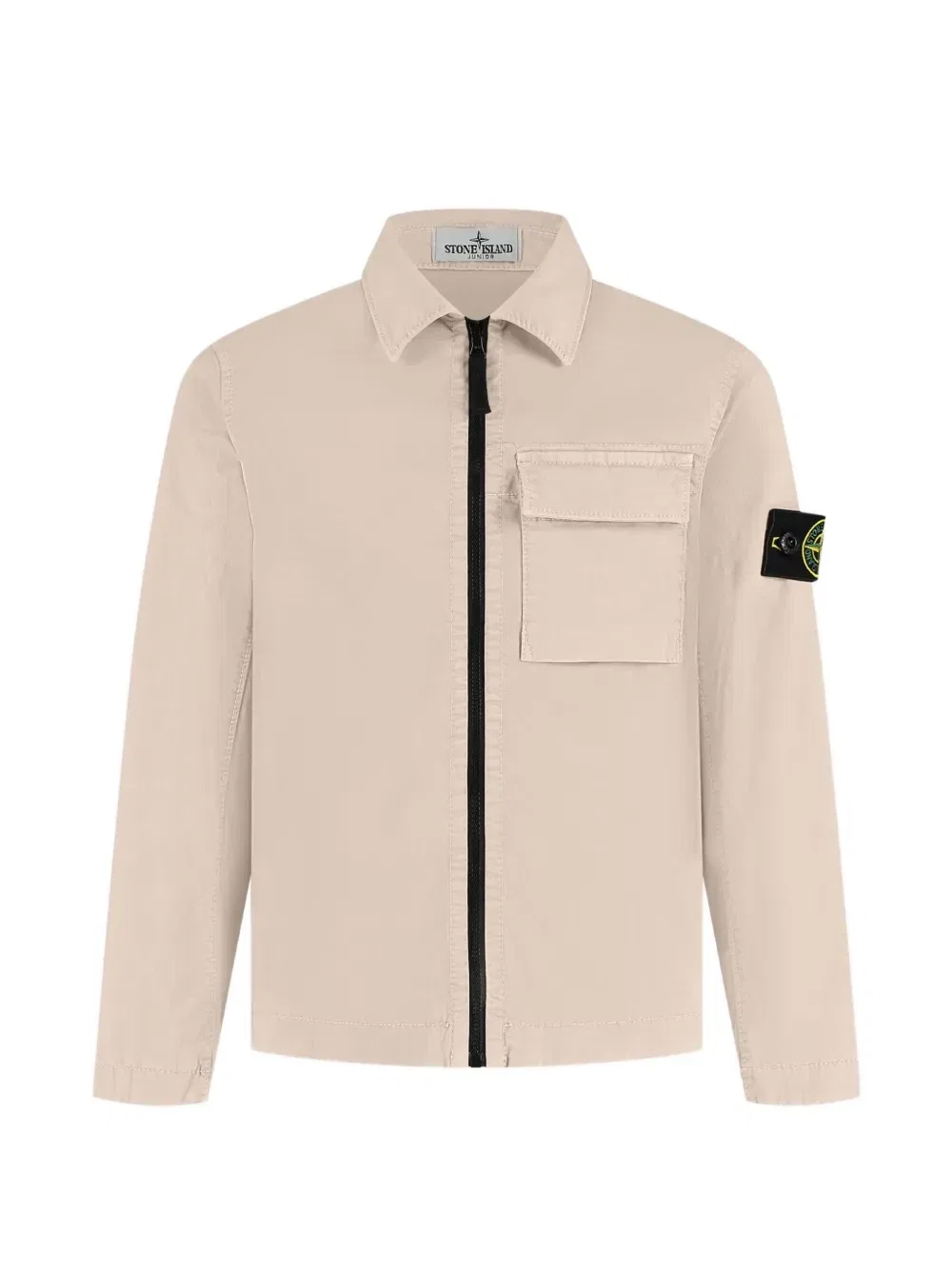 Куртка с патчем-компасом и карманами Stone Island Junior, бежевый