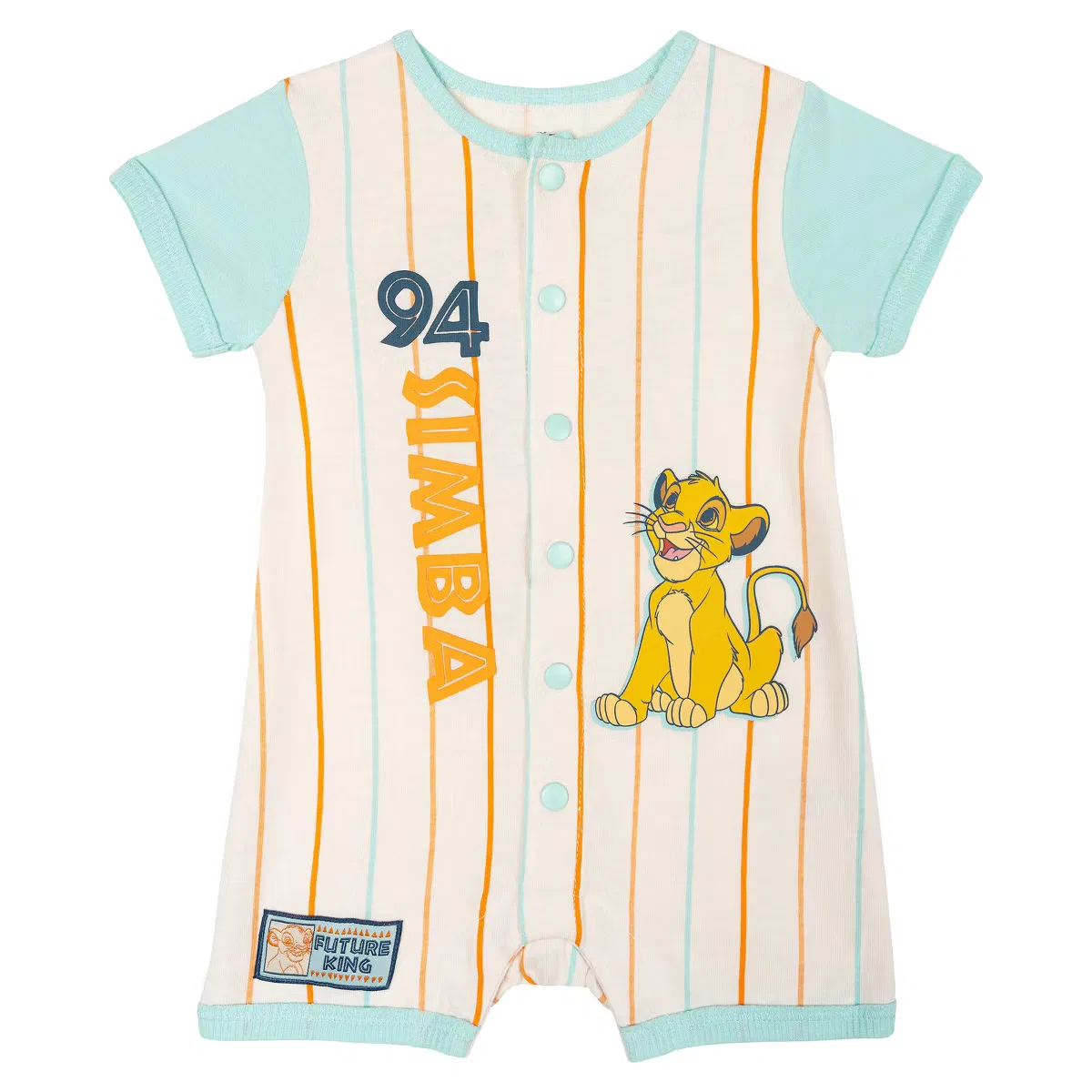 Боди-комбинезон спортивный с принтом Disney, Light Blue Simba