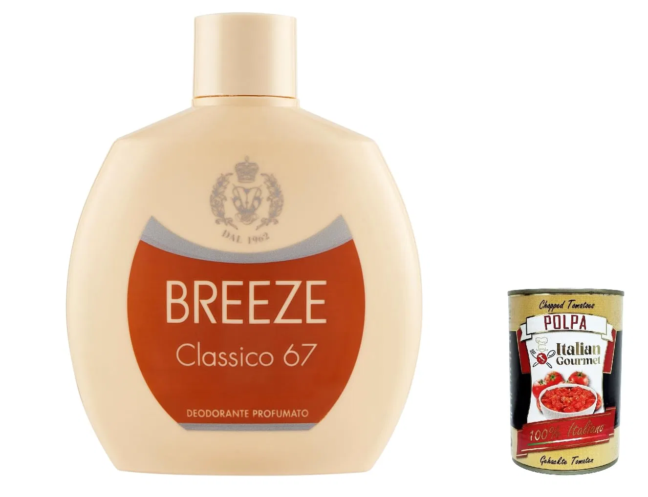 Дезодорант Breeze Classico 67 без газа и солей алюминия, 100 мл, набор 6 шт, Amber Italian Gourmet E.R.