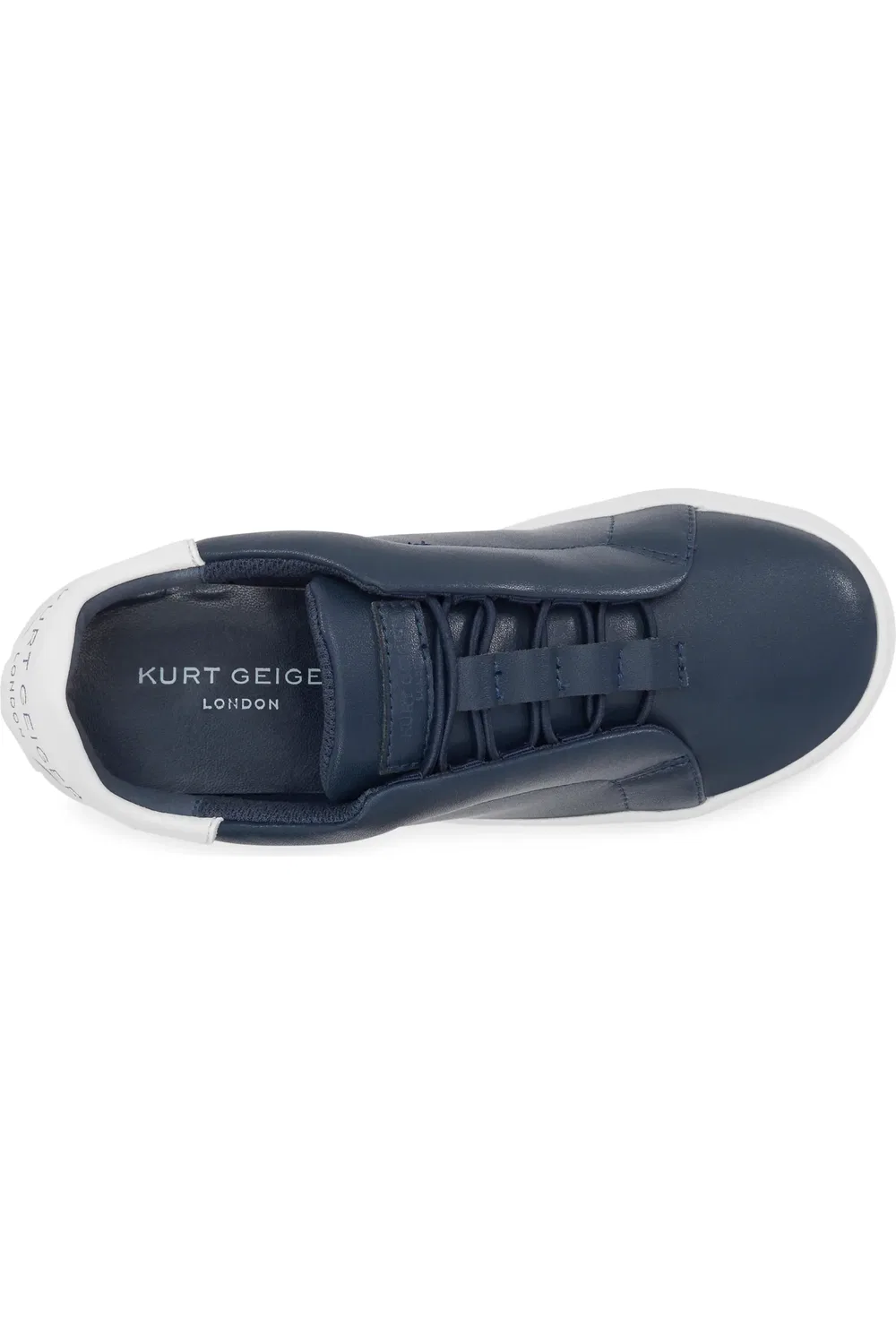 Детские кеды slip-on на эластичных шнурках Mini Laney Kurt Geiger London, темно синий — фото 4