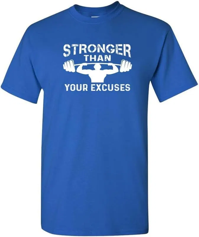 Футболка Regular Fit Stronger Than Your Excuses, Royal