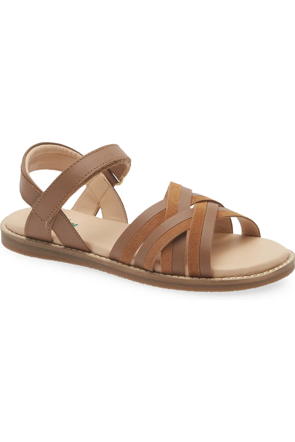 Детские сандалии с перекрестными ремешками Ankle Strap Sandal Boden, Tan