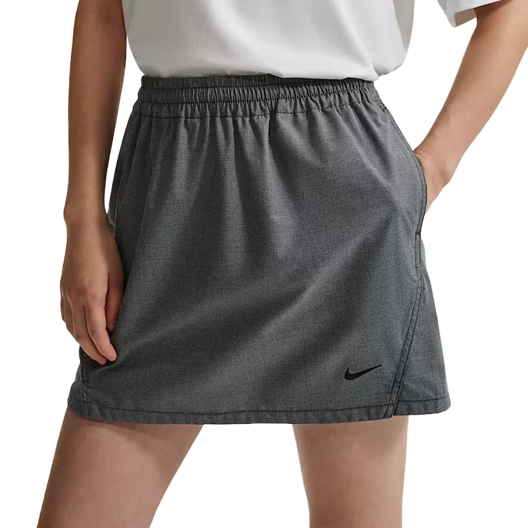Спортивная повседневная юбка женская Nike, Black/Light Gray/Black