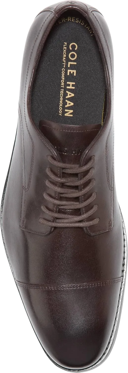 Мужские оксфорды Cole Haan Harmon Grand Cap Toe, черный/шоколадный — фото 3