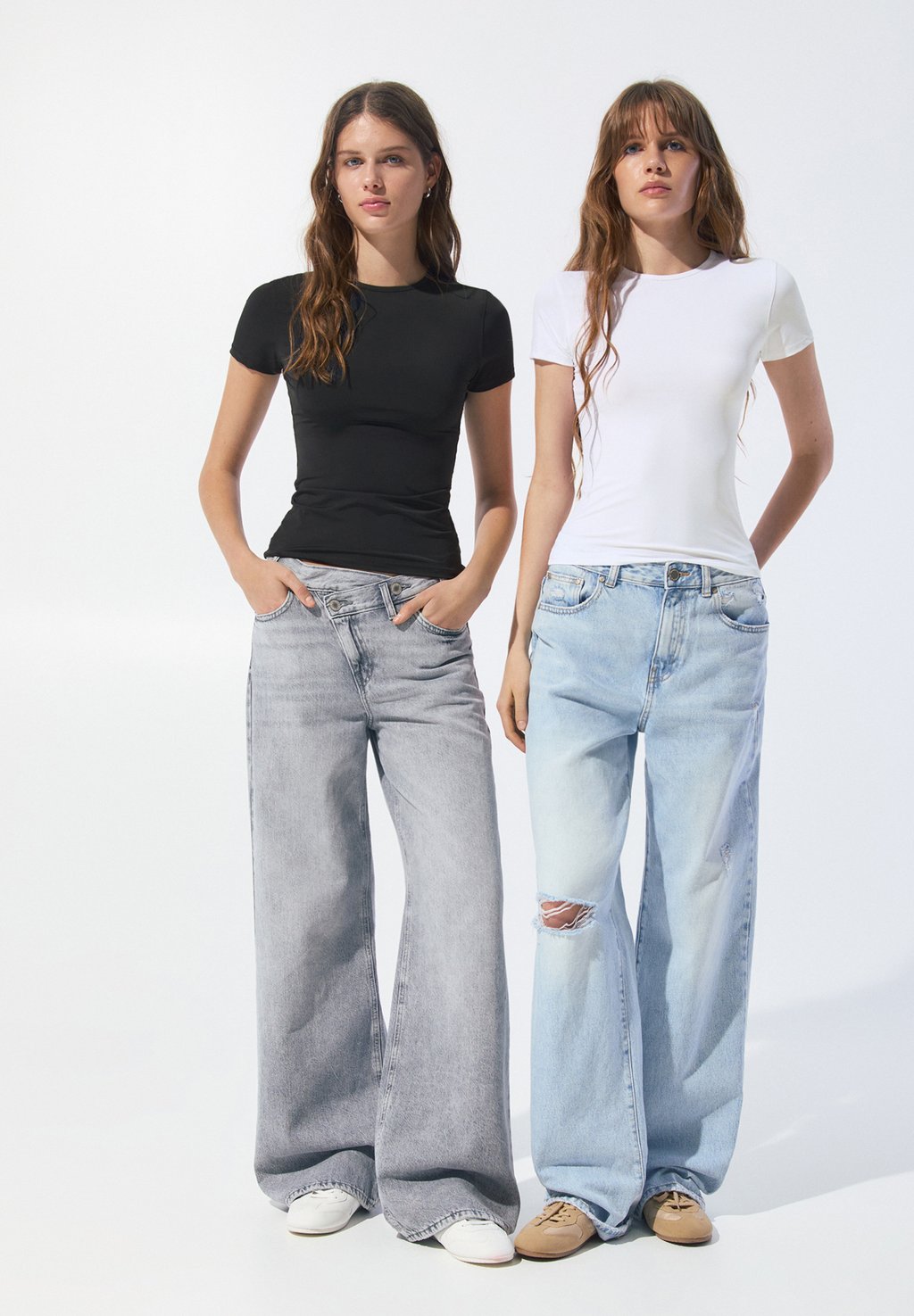 

Базовая футболка SHORT SLEEVE 2PACK PULL&BEAR, белый