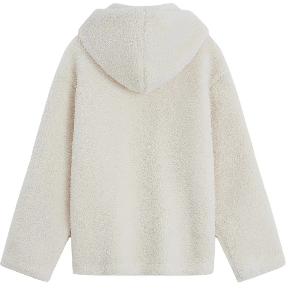 Детское худи с капюшоном неотстегивающимся, средней посадки, GAP, Beige — фото 3