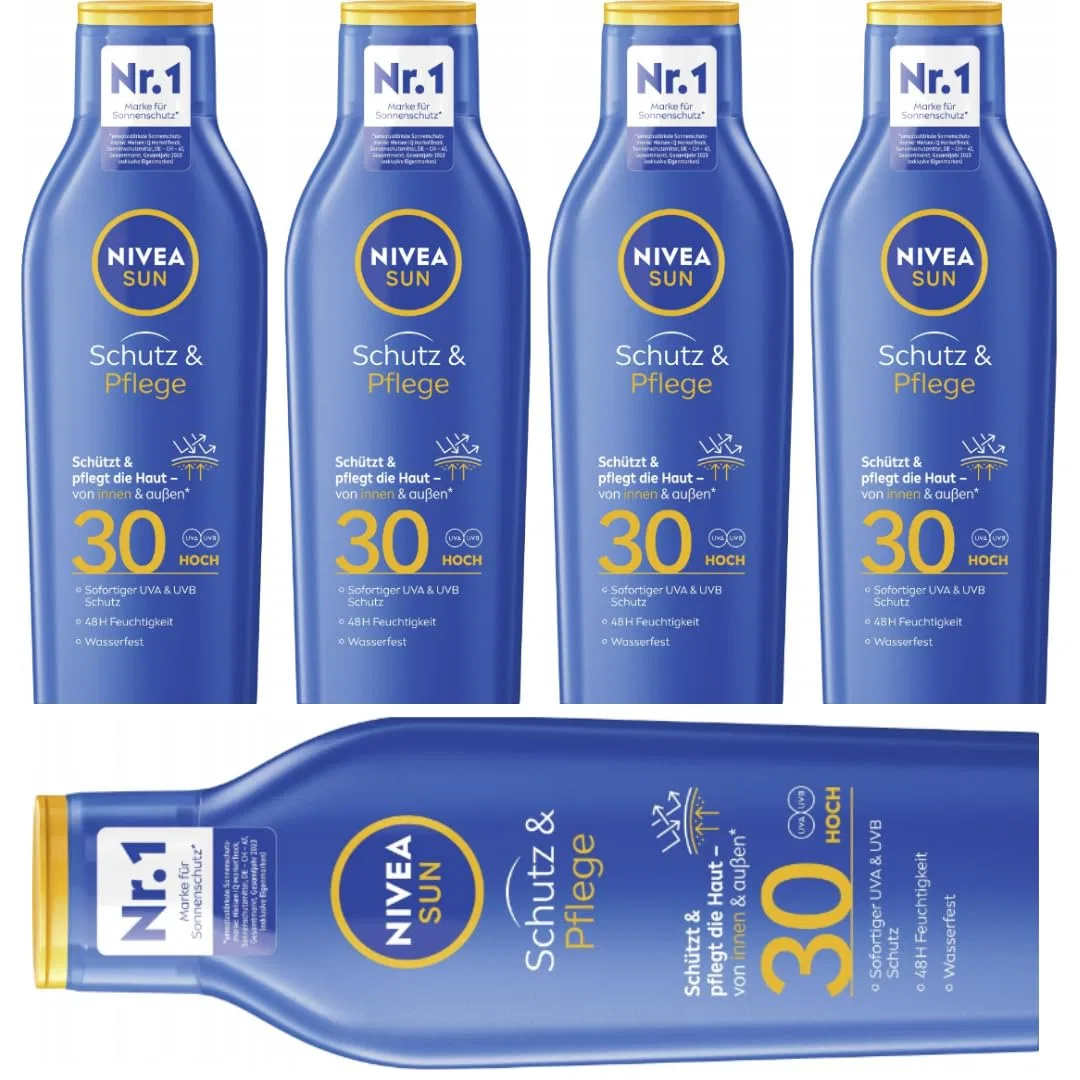 Солнцезащитный крем для лица SPF30 Pufai, 5 шт по 250 мл, Алоэ Вера
