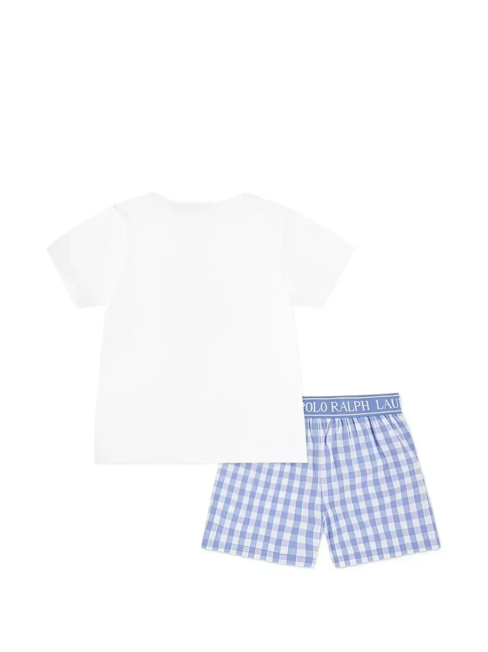 Трусы с принтом «Гингем» Polo Ralph Lauren Kids, белый — фото 2