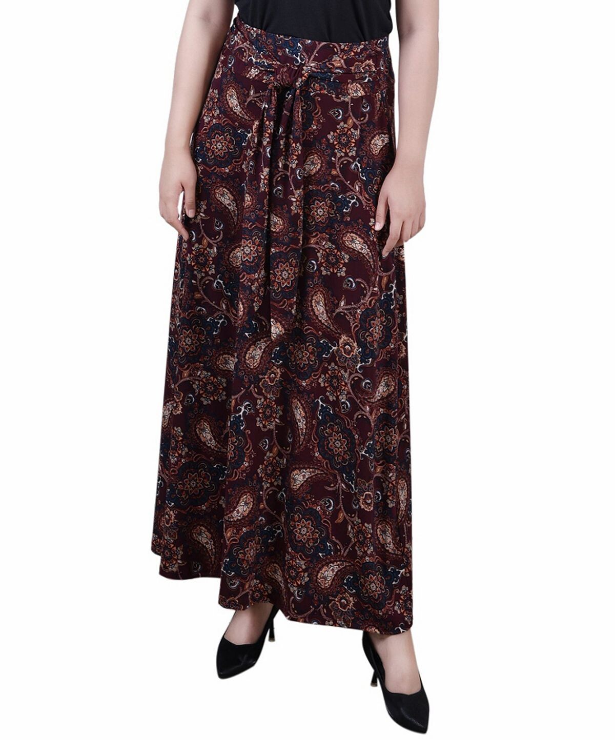 

Женская макси-юбка missy с поясом на талии NY Collection, мульти