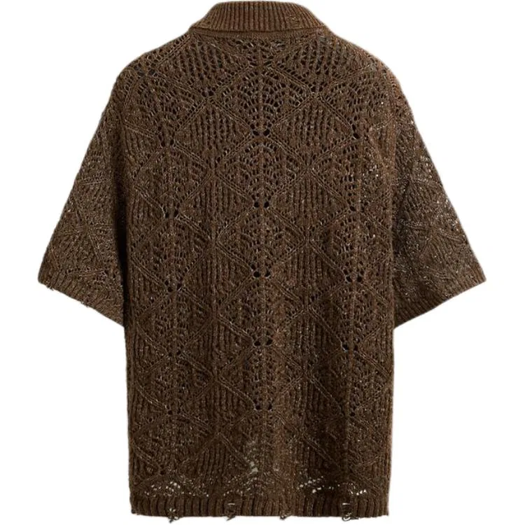 Мужская рубашка с отложным воротником Brown ZARA, Brown — фото 3