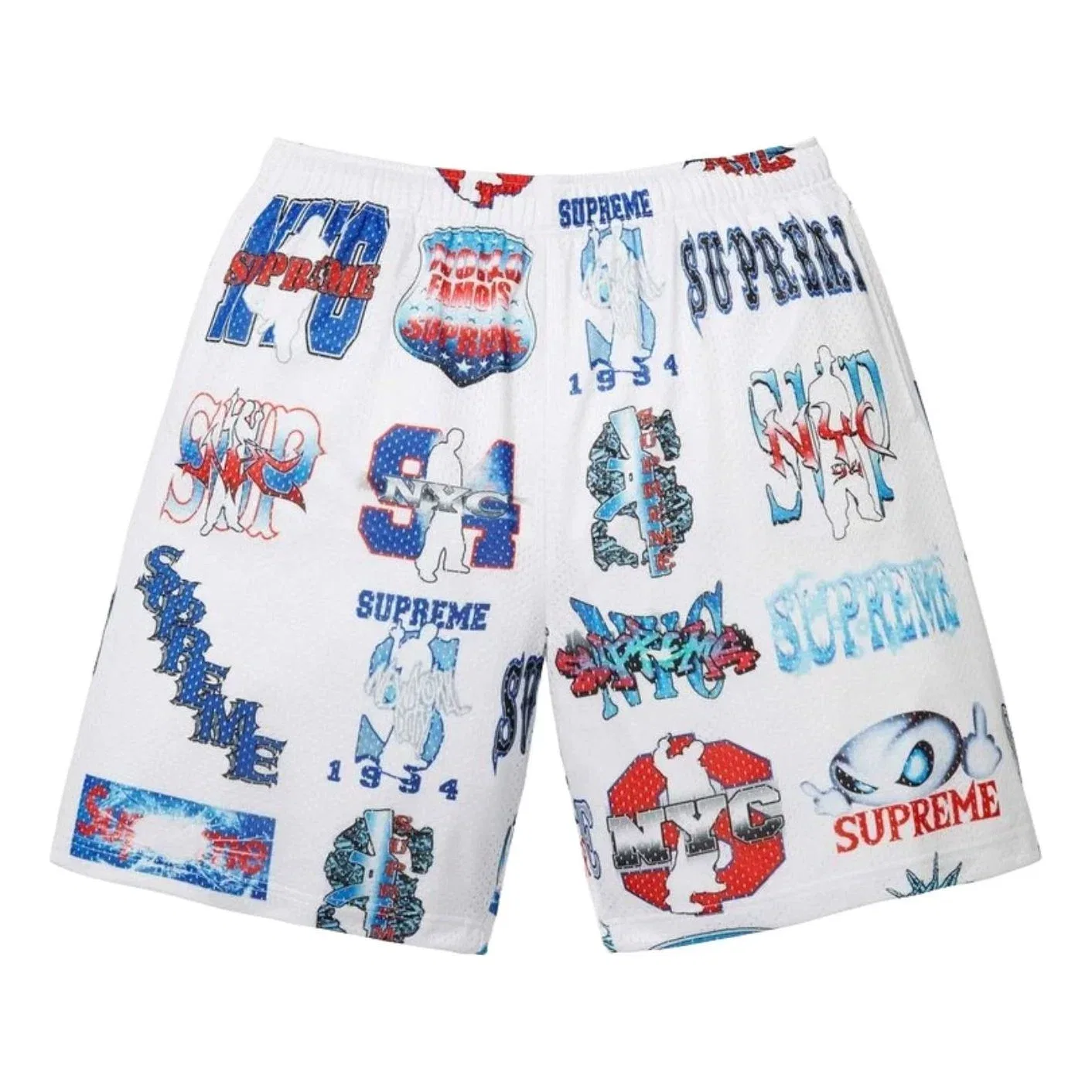 Мужские шорты Flash Mesh Short Supreme, белый