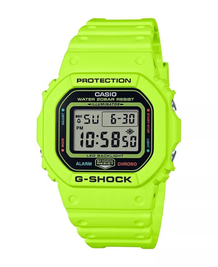 

Мужские часы из желтой смолы, 48,9 мм, DW5600EP-9 G-Shock, желтый