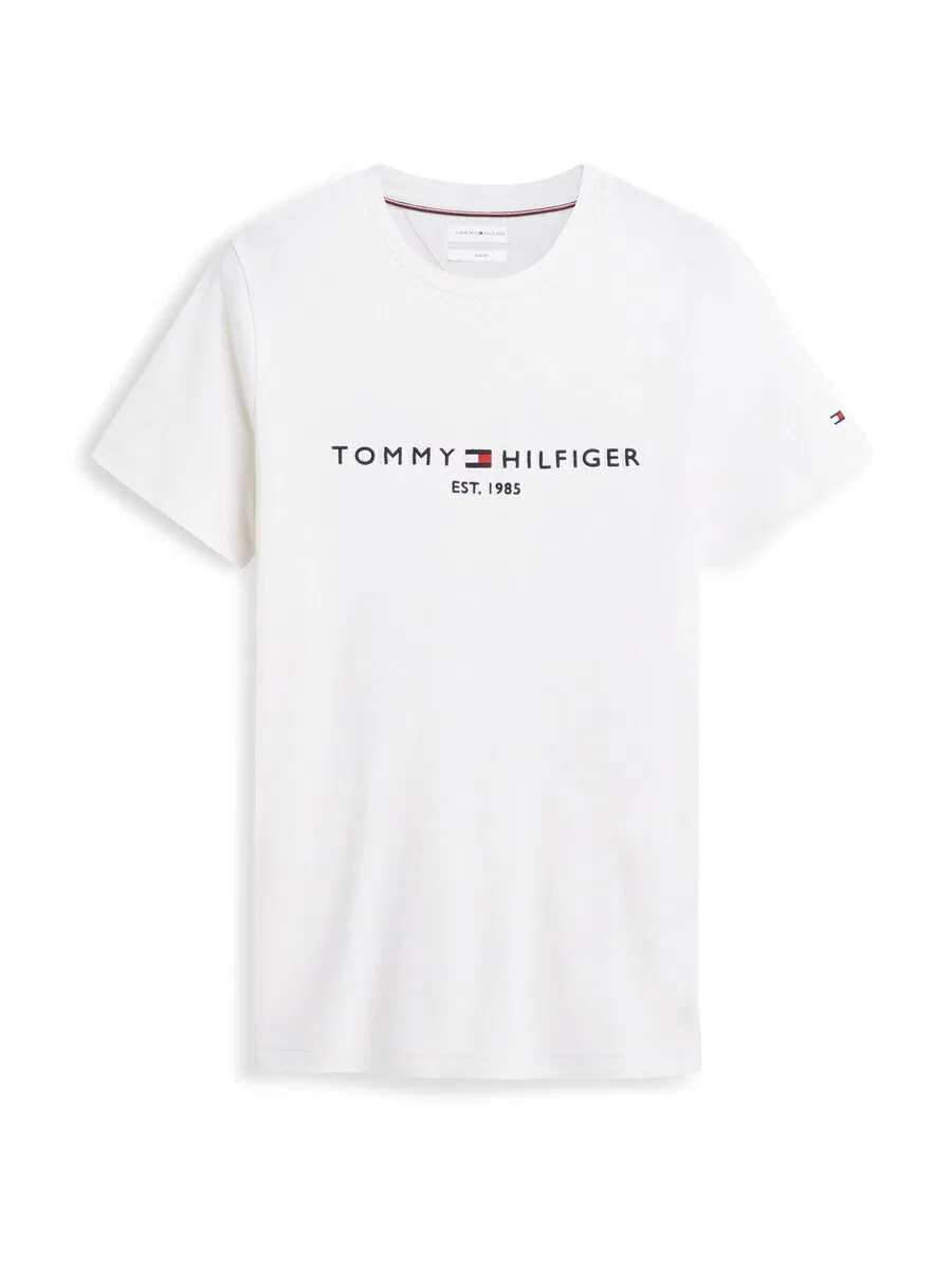 Футболка Tommy Hilfiger прямого кроя, цвет «слоновая кость»