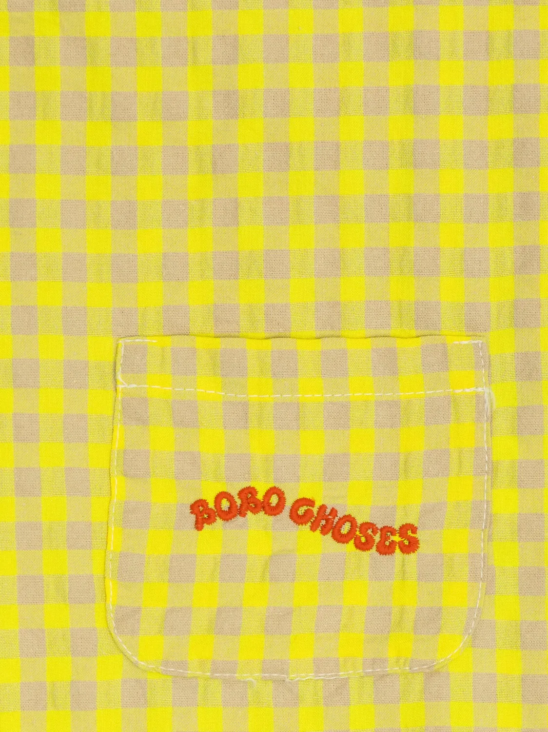 Bobo Choses Желтая рубашка из 100% хлопка — фото 2