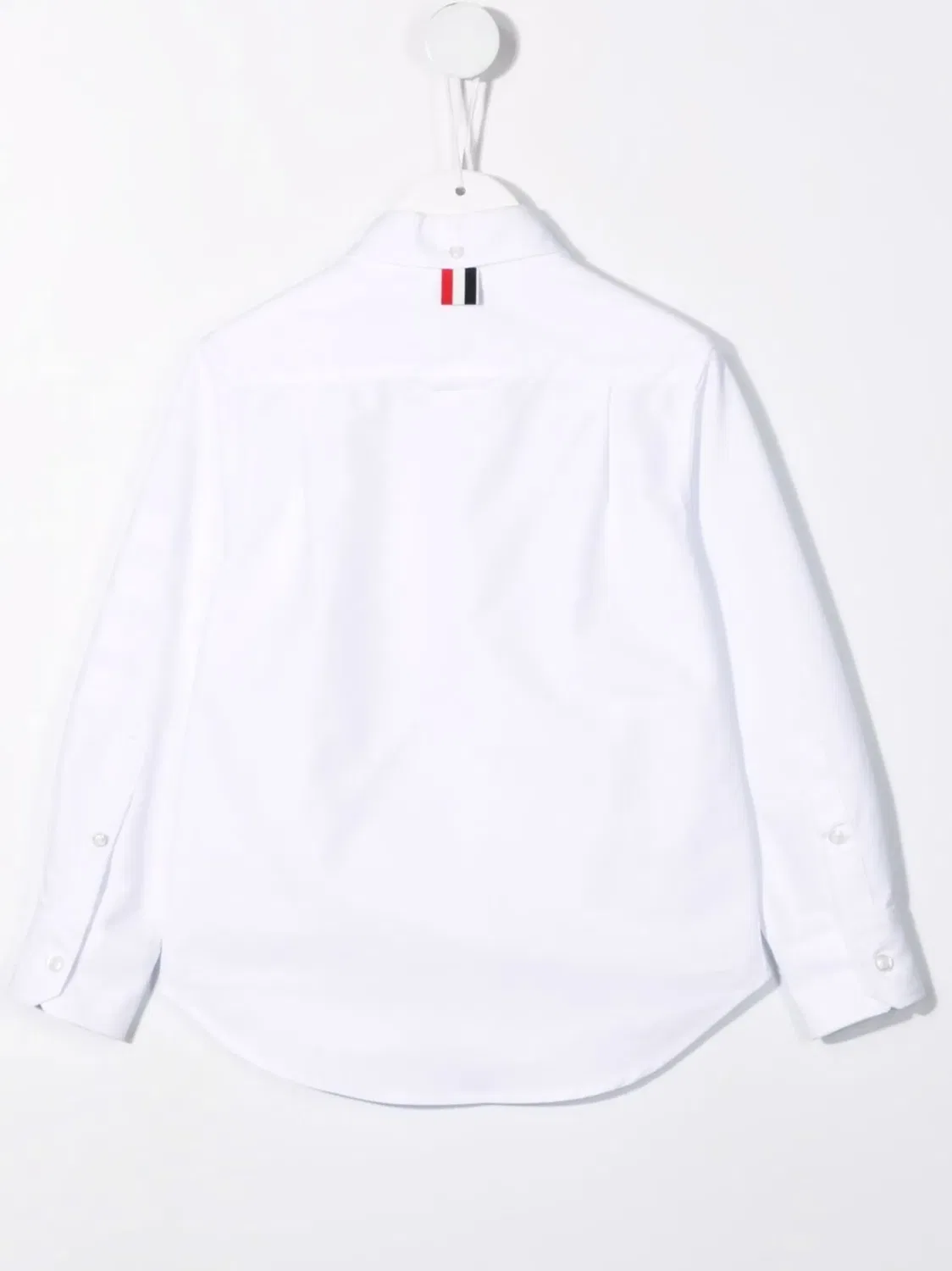 Рубашка с логотипом из хлопка Thom Browne, белый — фото 3