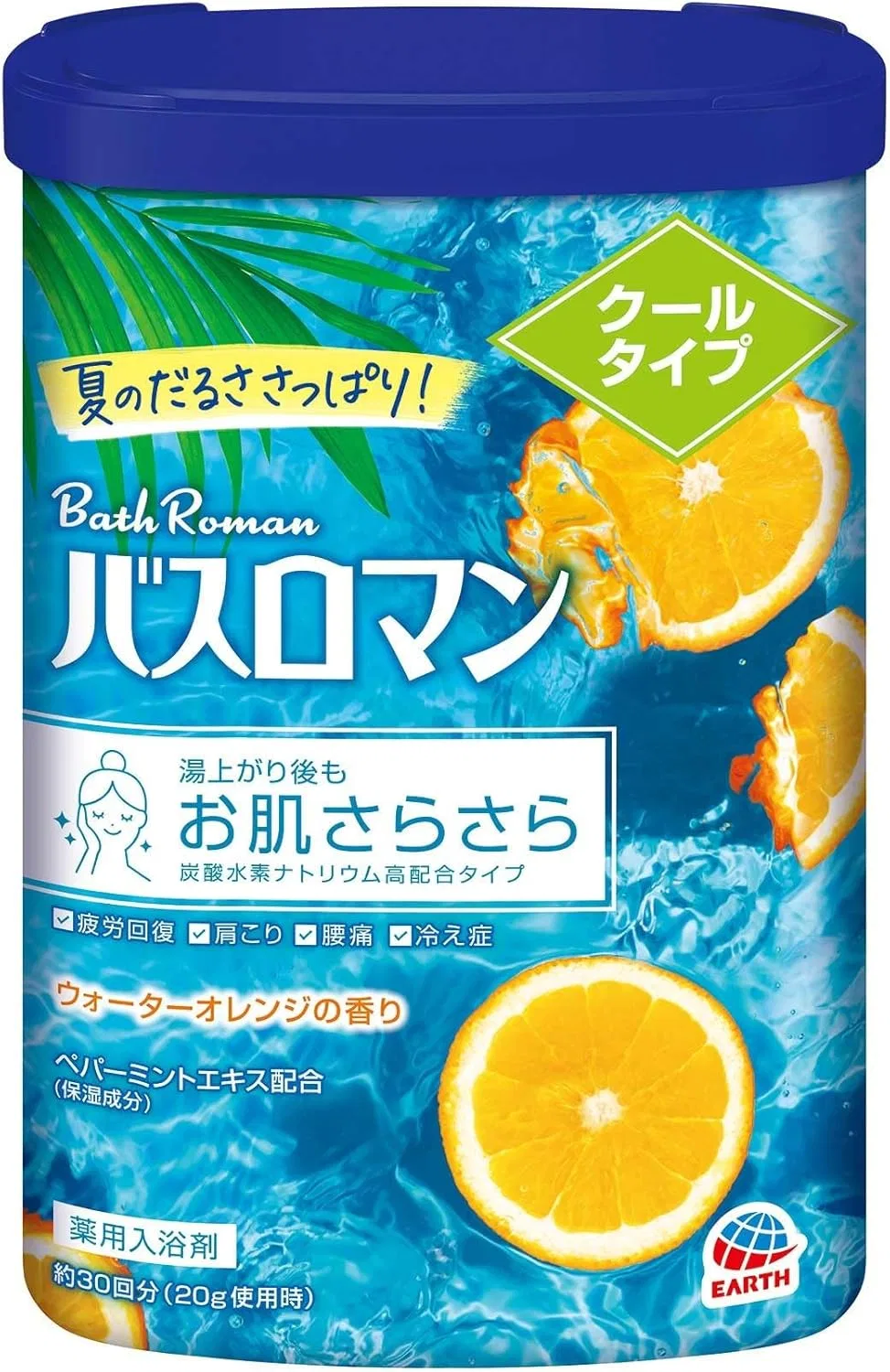 Охлаждающая соль для ванн Bath Roman Medicated Clear Cool, 600 г, Апельсин