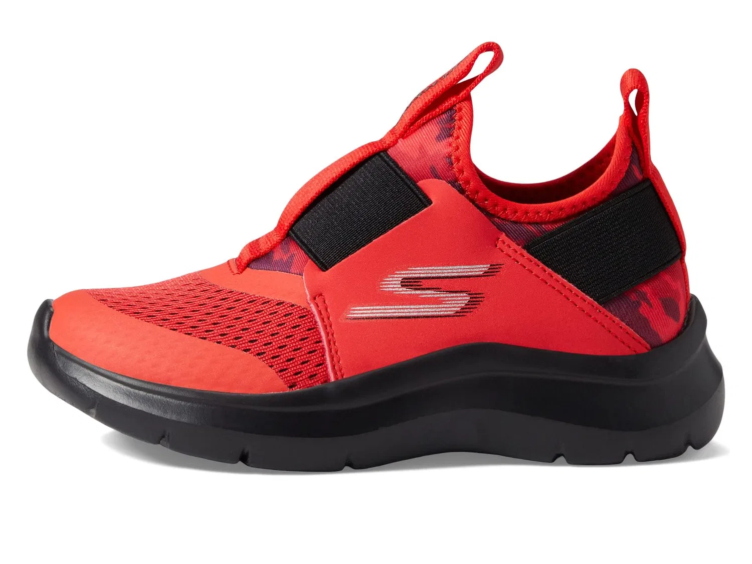 Детские кроссовки для мальчиков с принтом Skech Fast Skechers, Red Black — фото 4