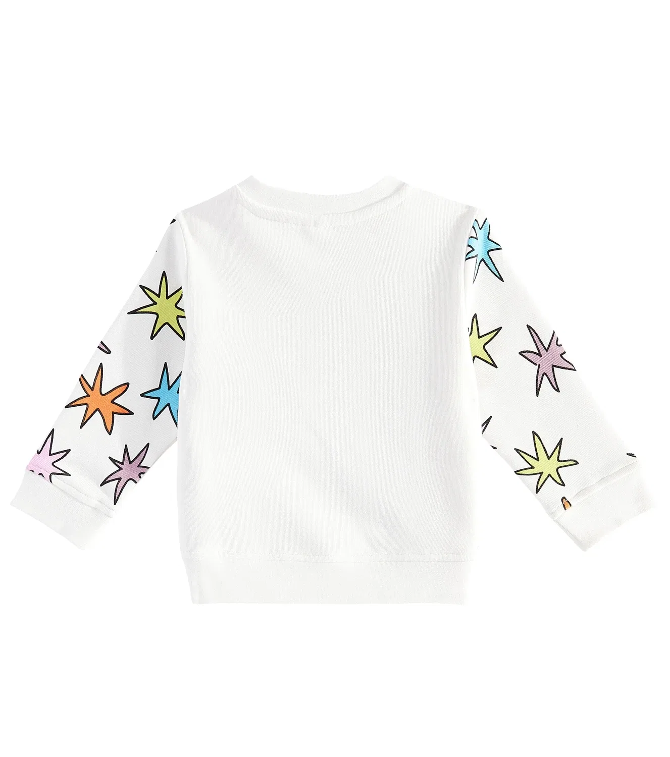 Детский свитшот хлопковый с принтом Stella Mccartney Kids, белый — фото 2