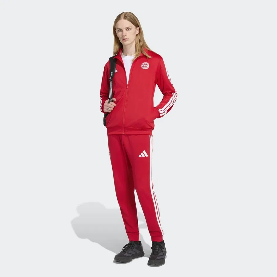 Куртка мужская с длинным рукавом FC Bayern Muenchen DNA adidas, Красный — фото 3