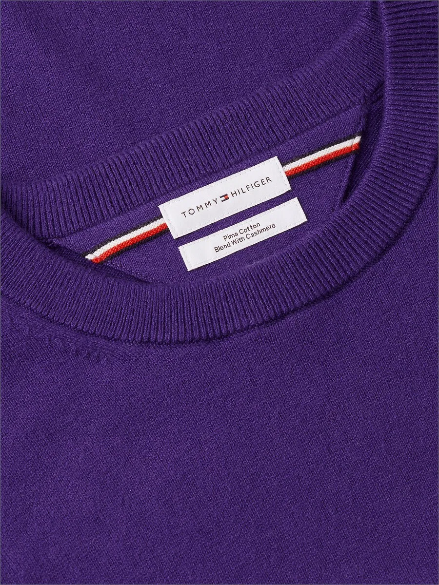 Свитер TOMMY HILFIGER темно-фиолетового цвета — фото 4