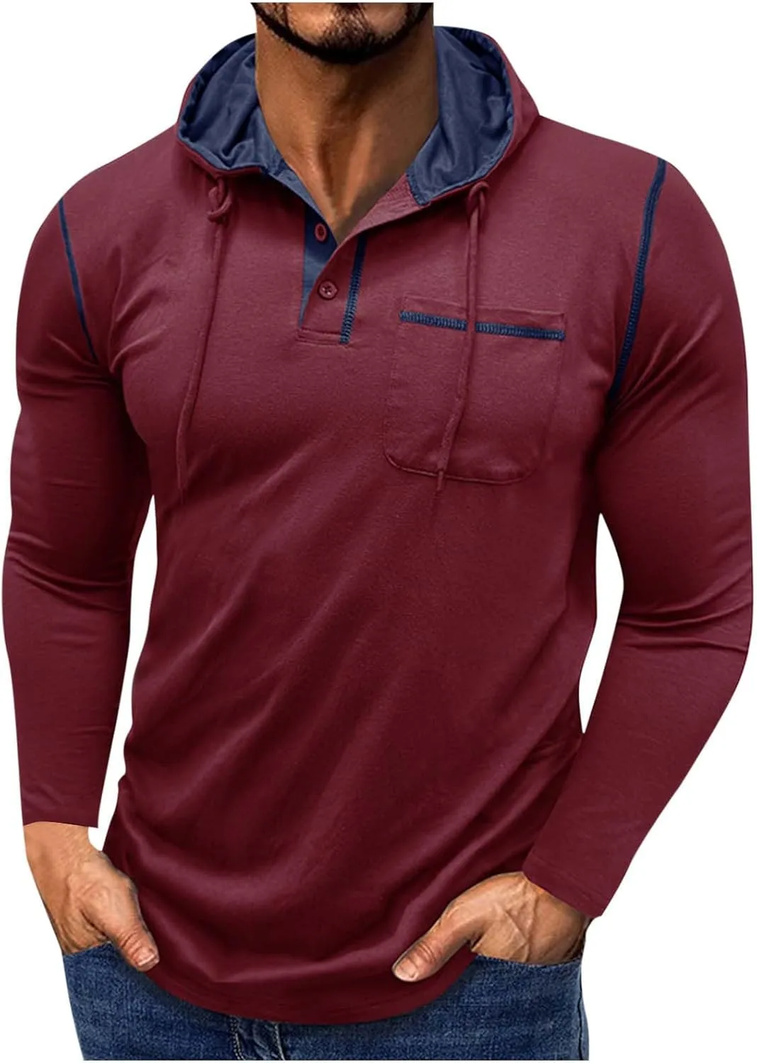 

Мужской худи slim fit lightweight big and tall