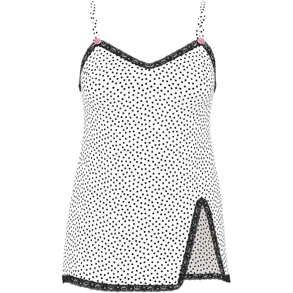 Женская ночная рубашка Victoria's Secret, Black With White Dot