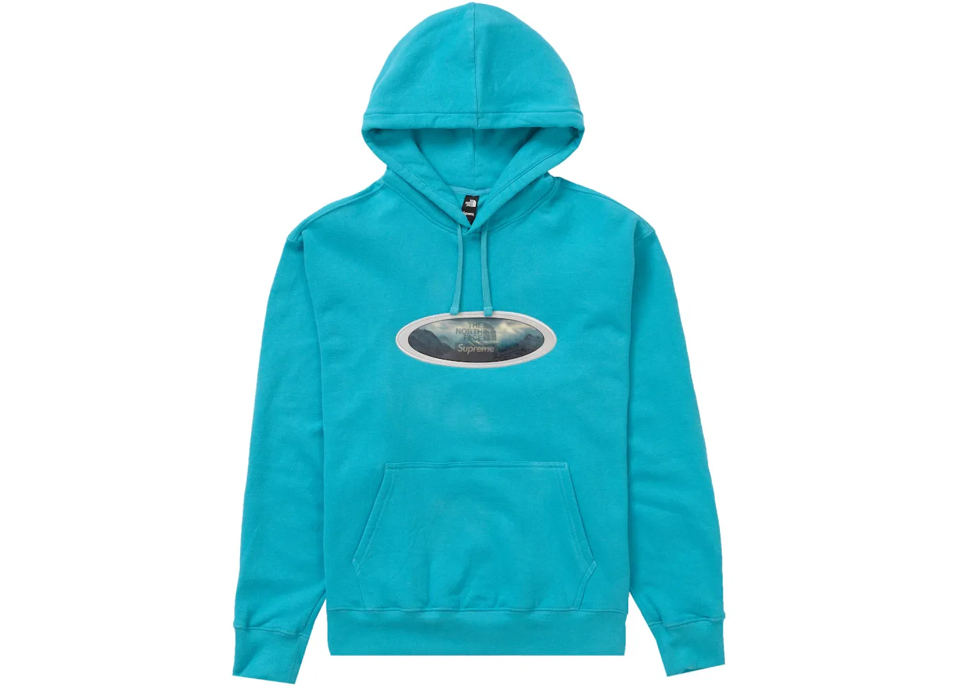 Мужская худи с принтом Lenticular Mountains Supreme, Teal