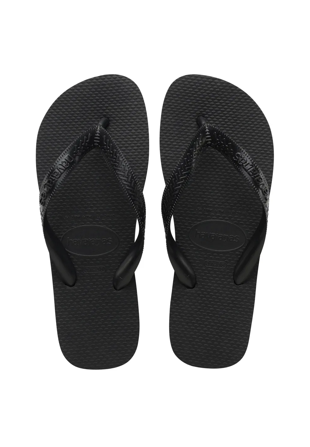 Верхняя часть шлепанцев - обувь для бассейна Havaianas, Black — фото 3