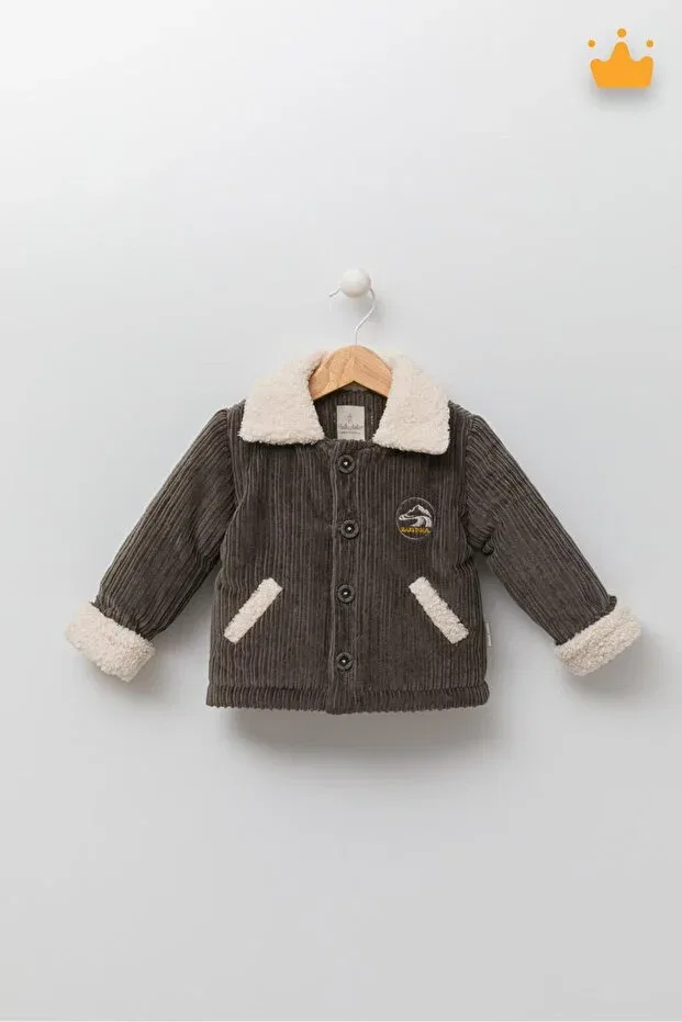 Детское пальто для девочек с капюшоном Bomber Coat Babyhola, Anthracite