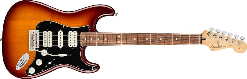 

Fender Player Stratocaster HSH, накладка на гриф Pau Ferro, цвет Tobacco Sunburst — MX22257145