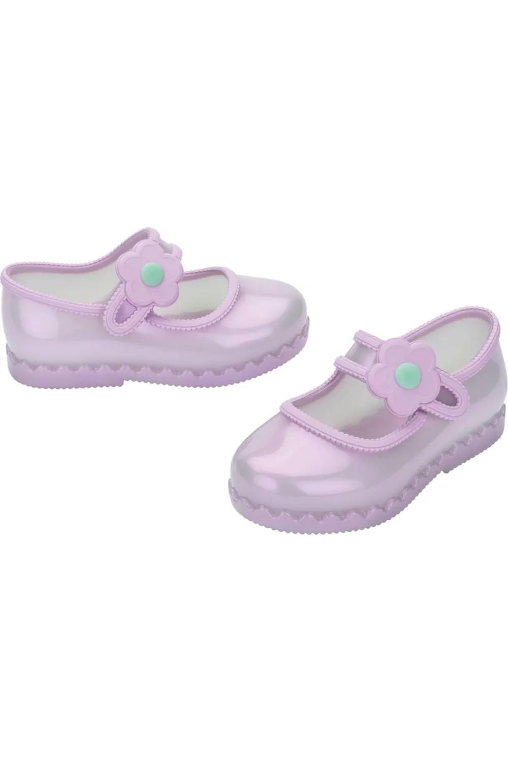Детские туфли Мэри Джейн с фруктовым ароматом Hip Ballerina Mini Melissa, Pearly Lilac — фото 4