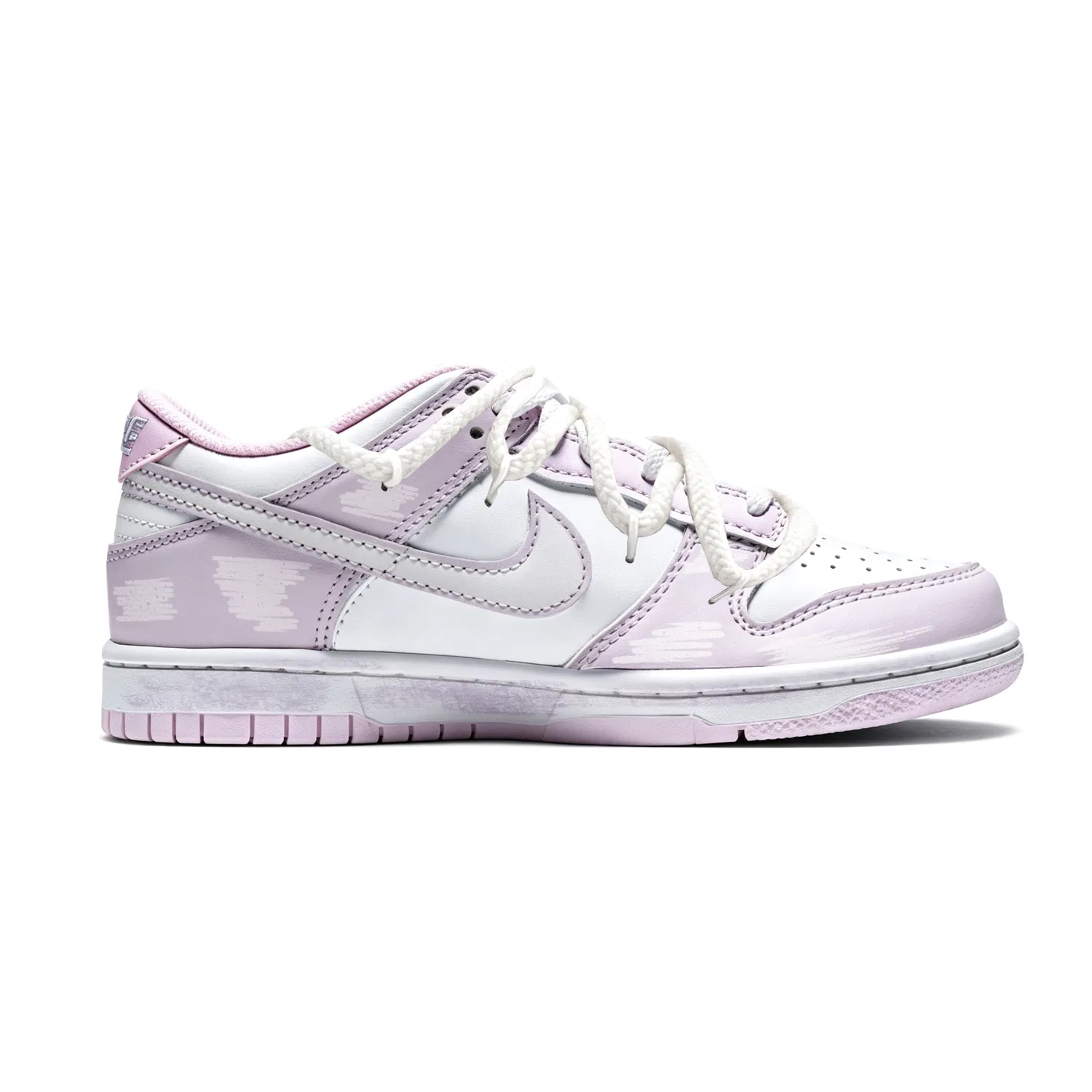 Детские кеды для скейтбординга с принтом Purple-Sweet Potato Bunny-Limited Shopping Bag Nike — фото 4
