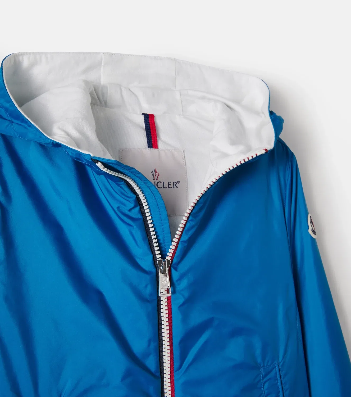 Легкая куртка с капюшоном New Urville Moncler Enfant, синий — фото 4