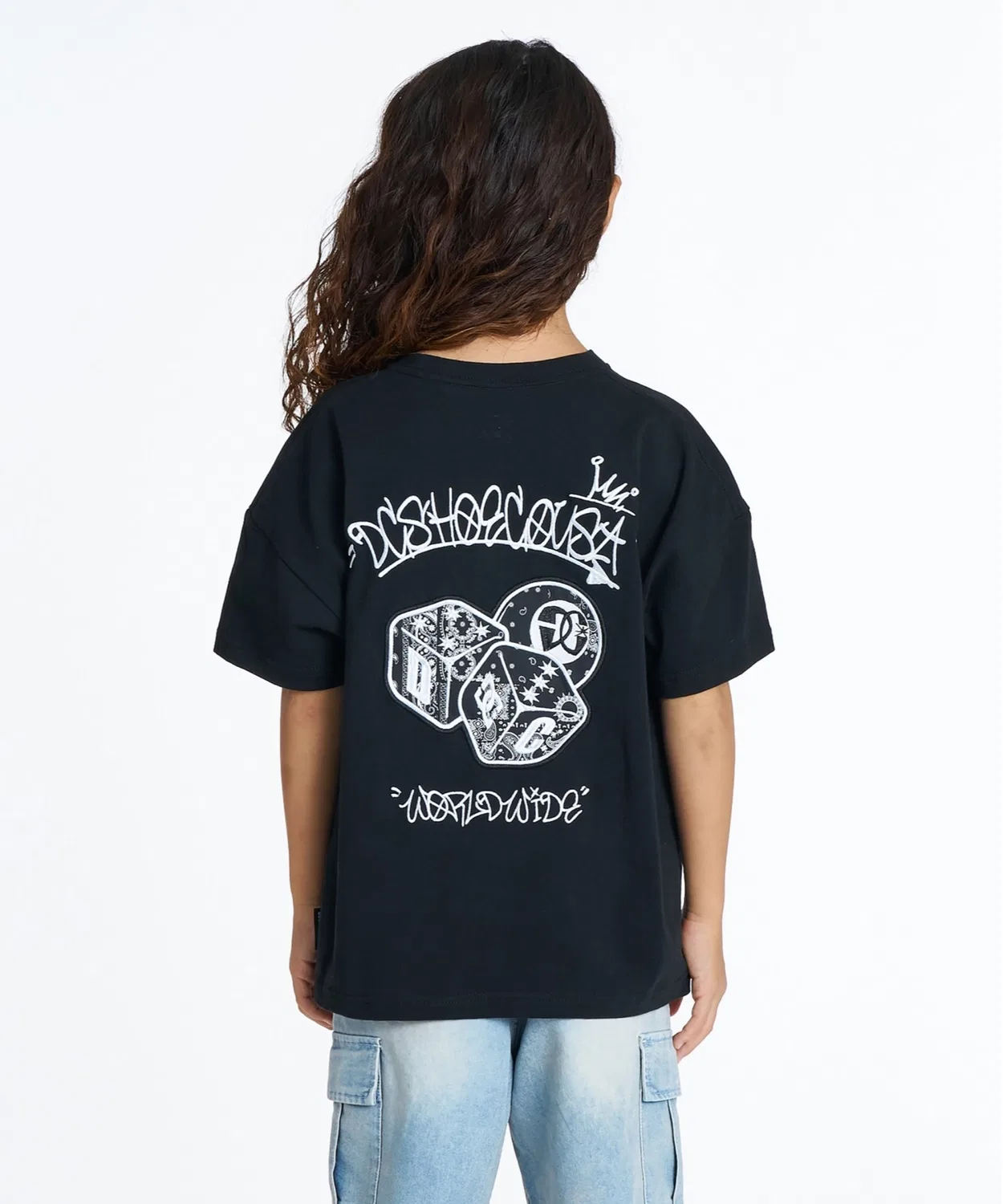 Детская футболка с коротким рукавом и принтом KD PLAY DC SHOES, Black