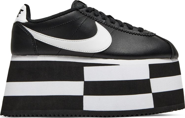 Кроссовки Nike COMME des Garcons x Wmns Cortez 'Check Black', черный - фото