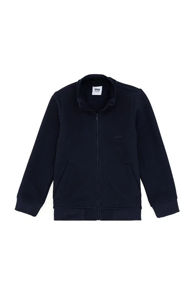 Детские свитшот для мальчиков на молнии U.S. Polo Assn., Navy Blue