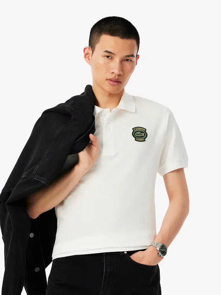 Футболка поло с нашивкой LACOSTE