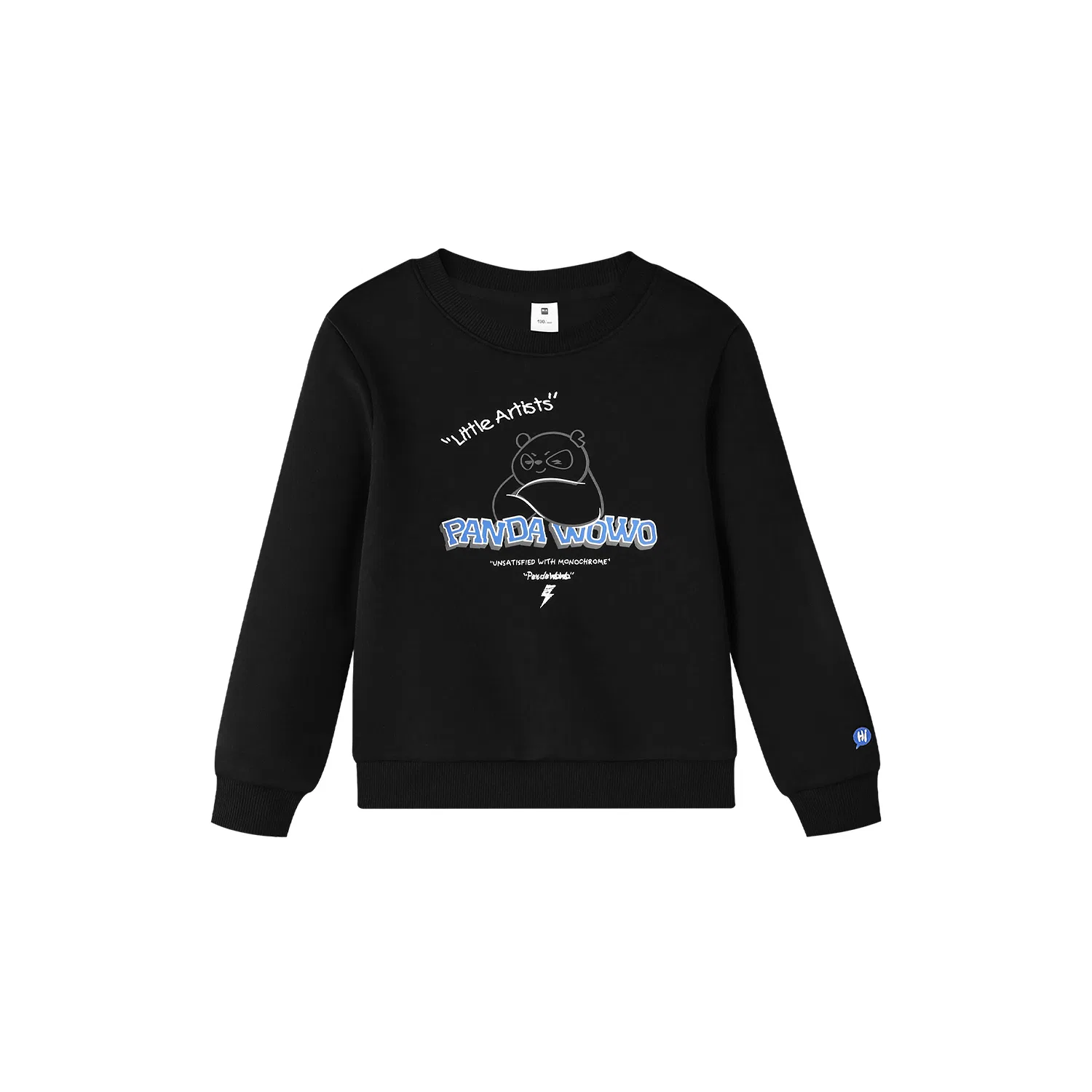 Детский свитшот с принтом Panda Wowo Panda Collection HLA, Black 1 3