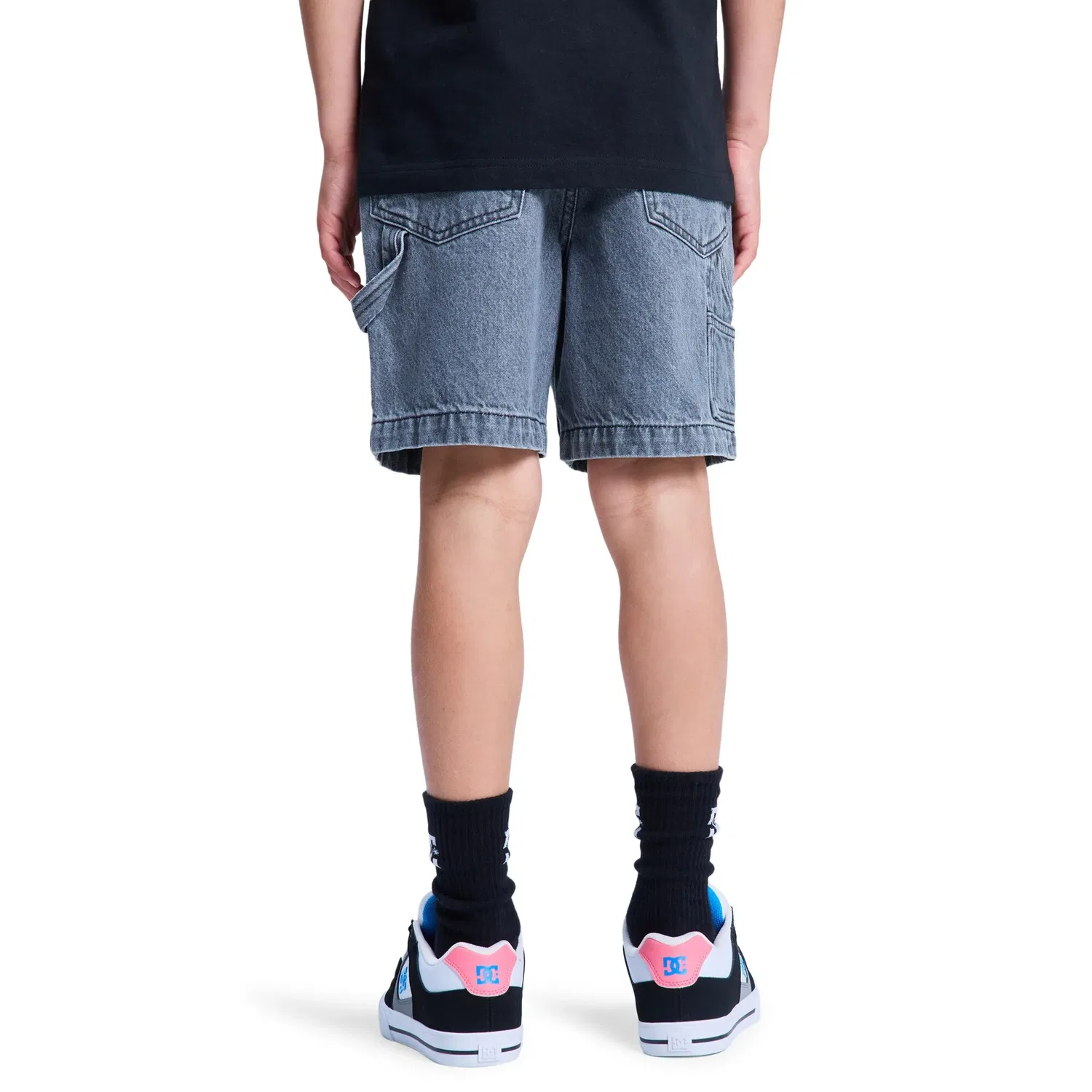 Детские шорты для мальчиков из денима Carpenter Baggy DC Shoes, Gris Claro — фото 2