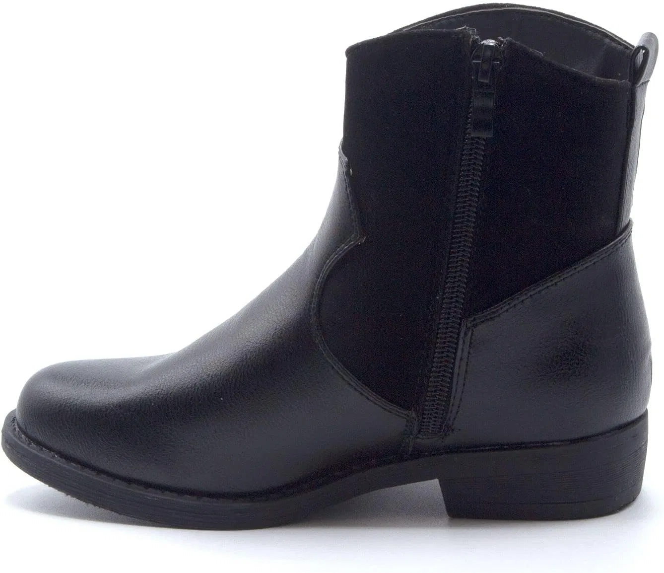 Детские ботинки для девочек с молнией Jazamé, Black-Fringe — фото 3