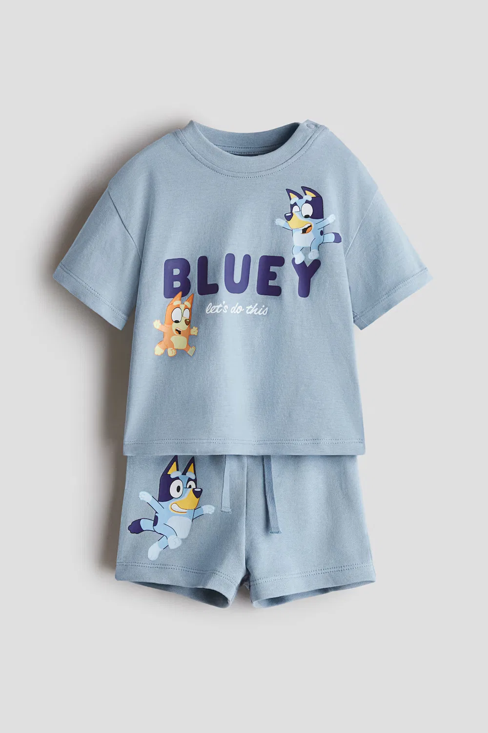 Костюм-Двойка с принтом H&M, Hellblau/Bluey