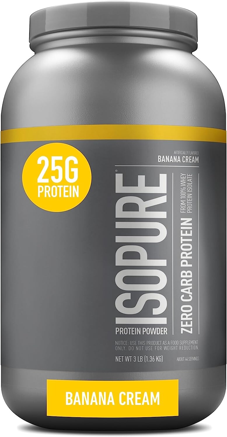 

Изолят протеина Isopure Zero Carb, 1360 г, банановый крем