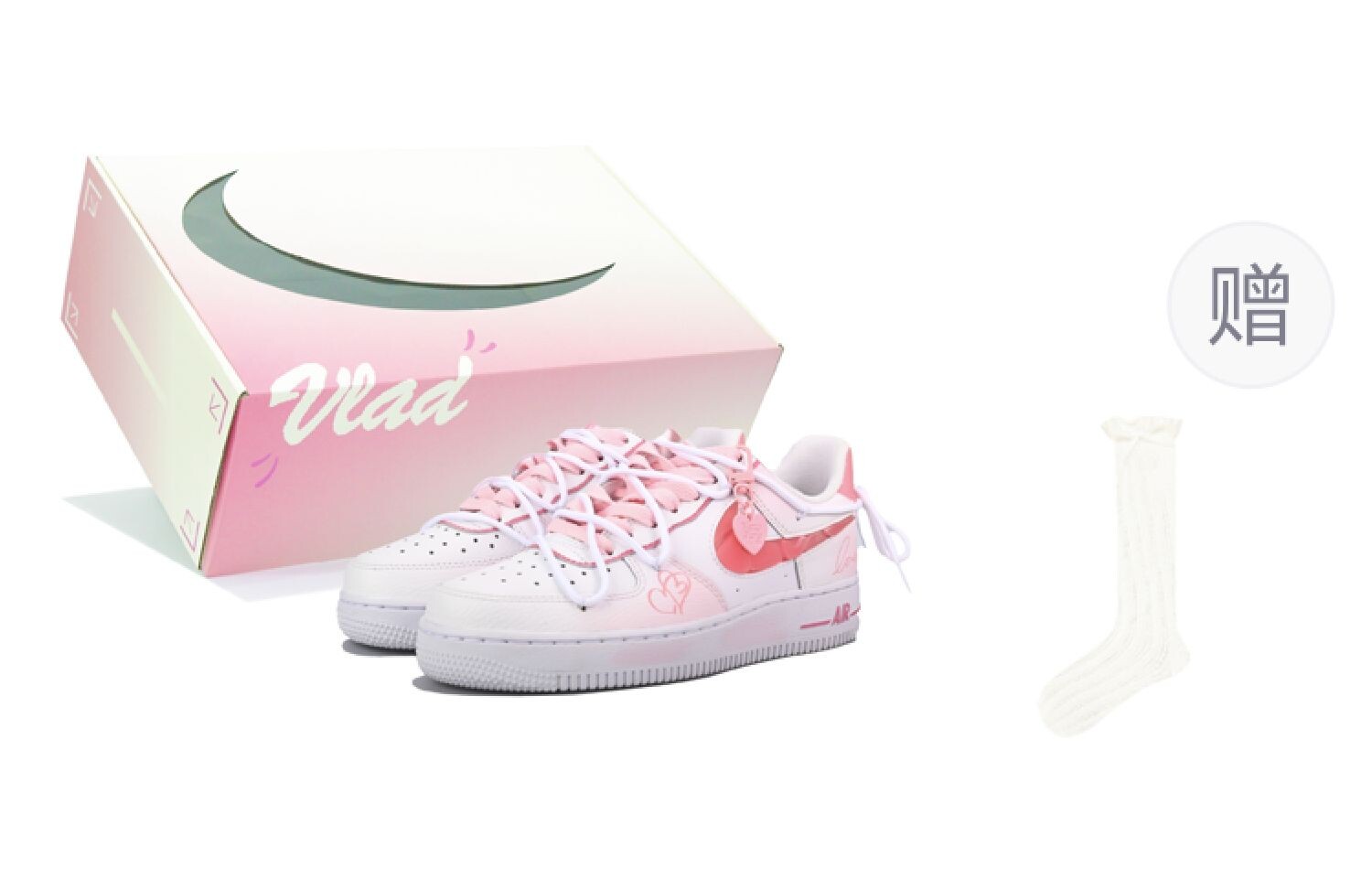 

Кроссовки Nike Air Force 1 Skateboard Shoes Women's Low-Top White Pink, Розовый, Кроссовки Nike Air Force 1 Skateboard Shoes Women's Low-Top White Pink